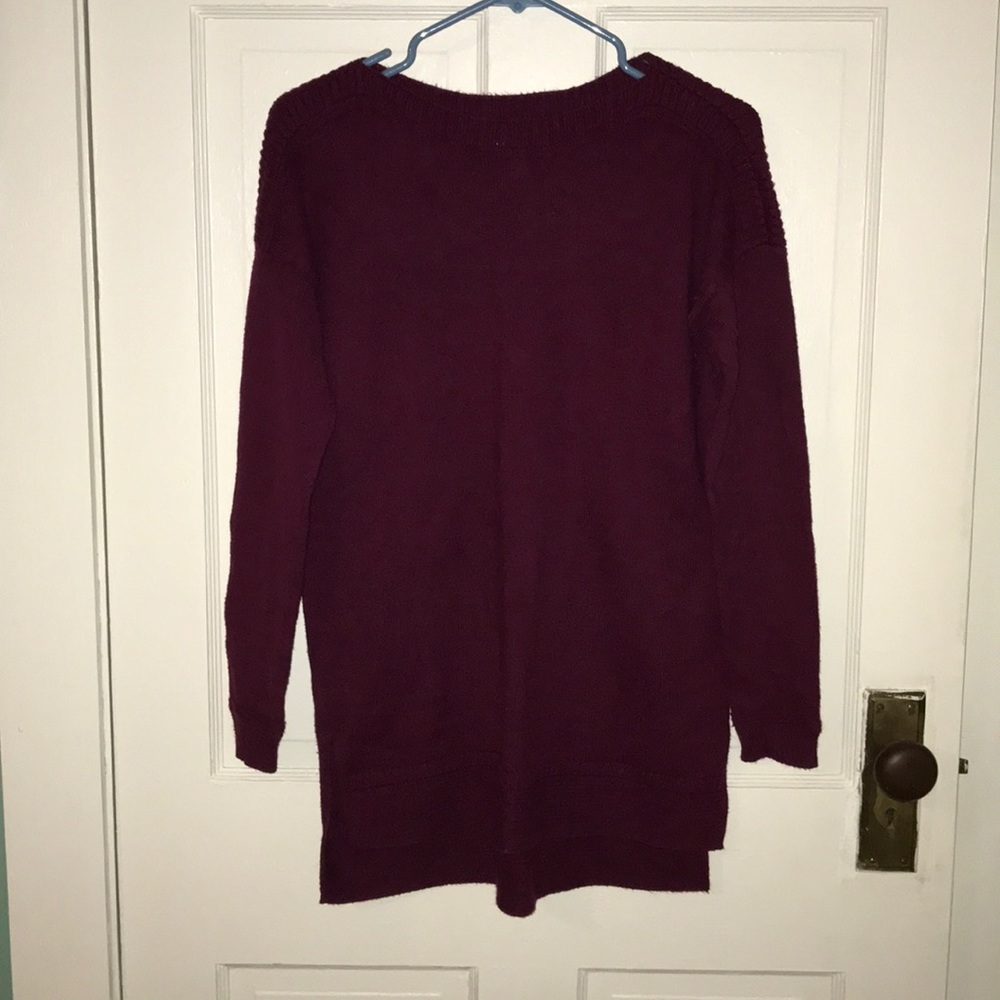 Old Navy small maroon tunic sweater